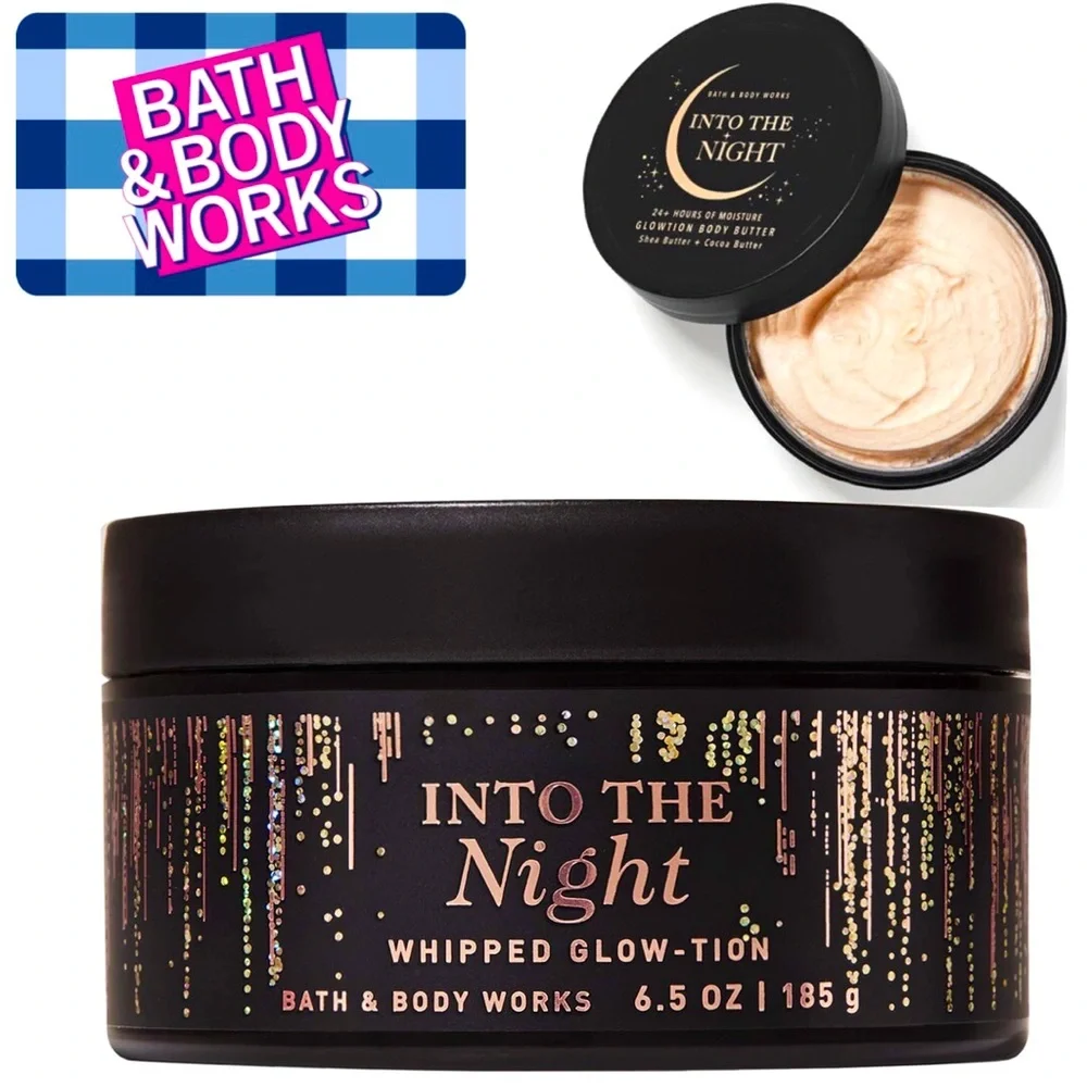 3 INTO THE NIGHT bubble bath & Whipped Glow-tion
